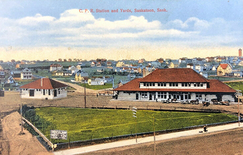 Saskatoon CPR Station Image of railway station